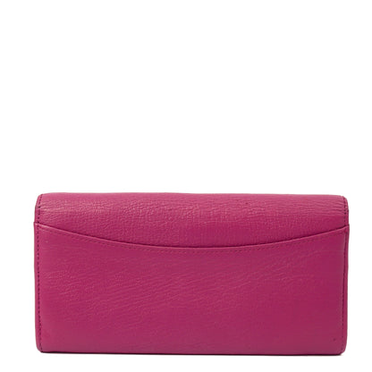 Mulberry Purse Wallet in Mulberry Pink, Leather — Top View