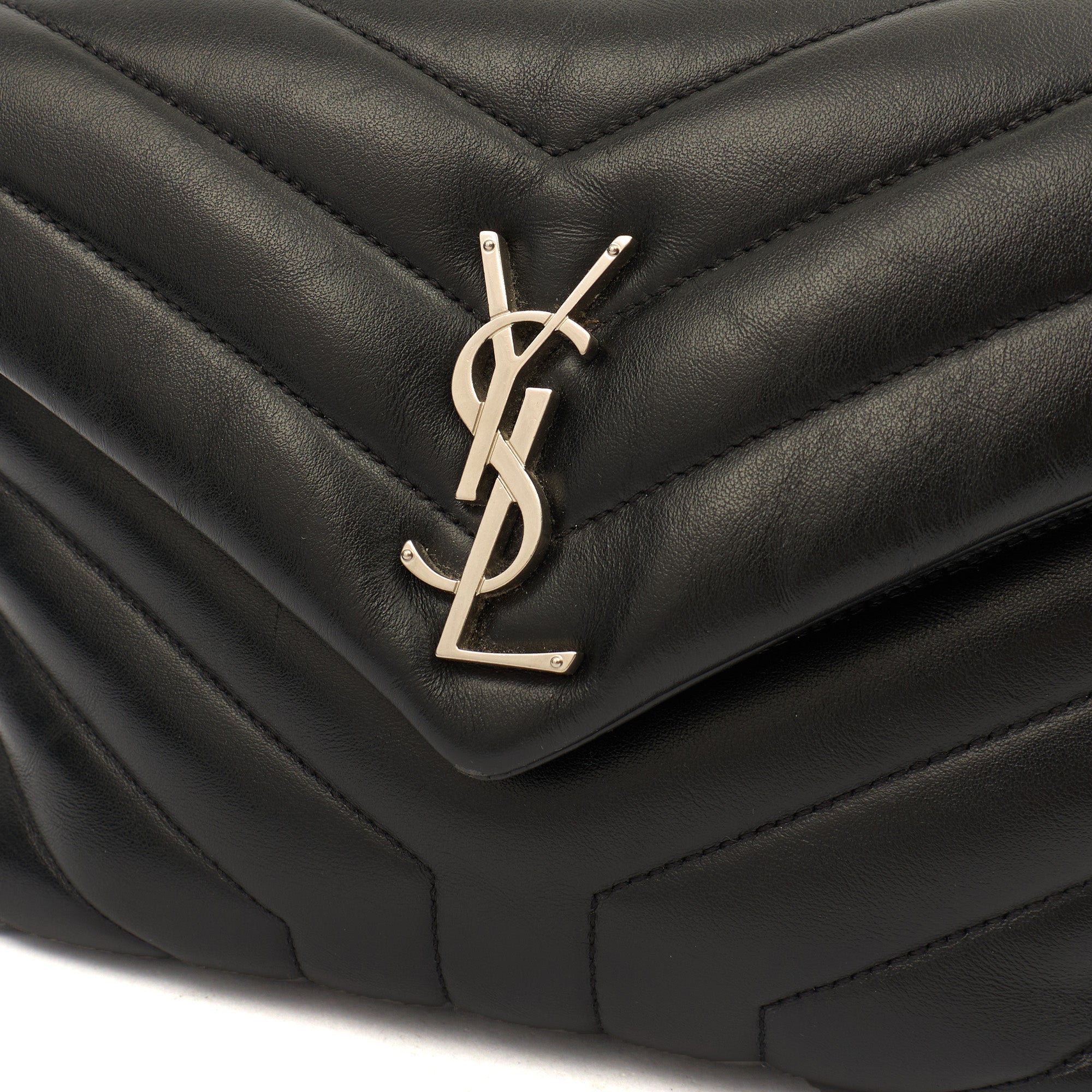 Saint Laurent Shoulder Bag Lou Lou - Small in Black, Leather — Alternate View 8