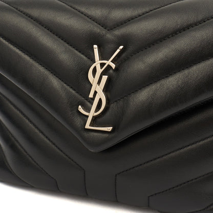 Saint Laurent Shoulder Bag Lou Lou - Small in Black, Leather — Side View