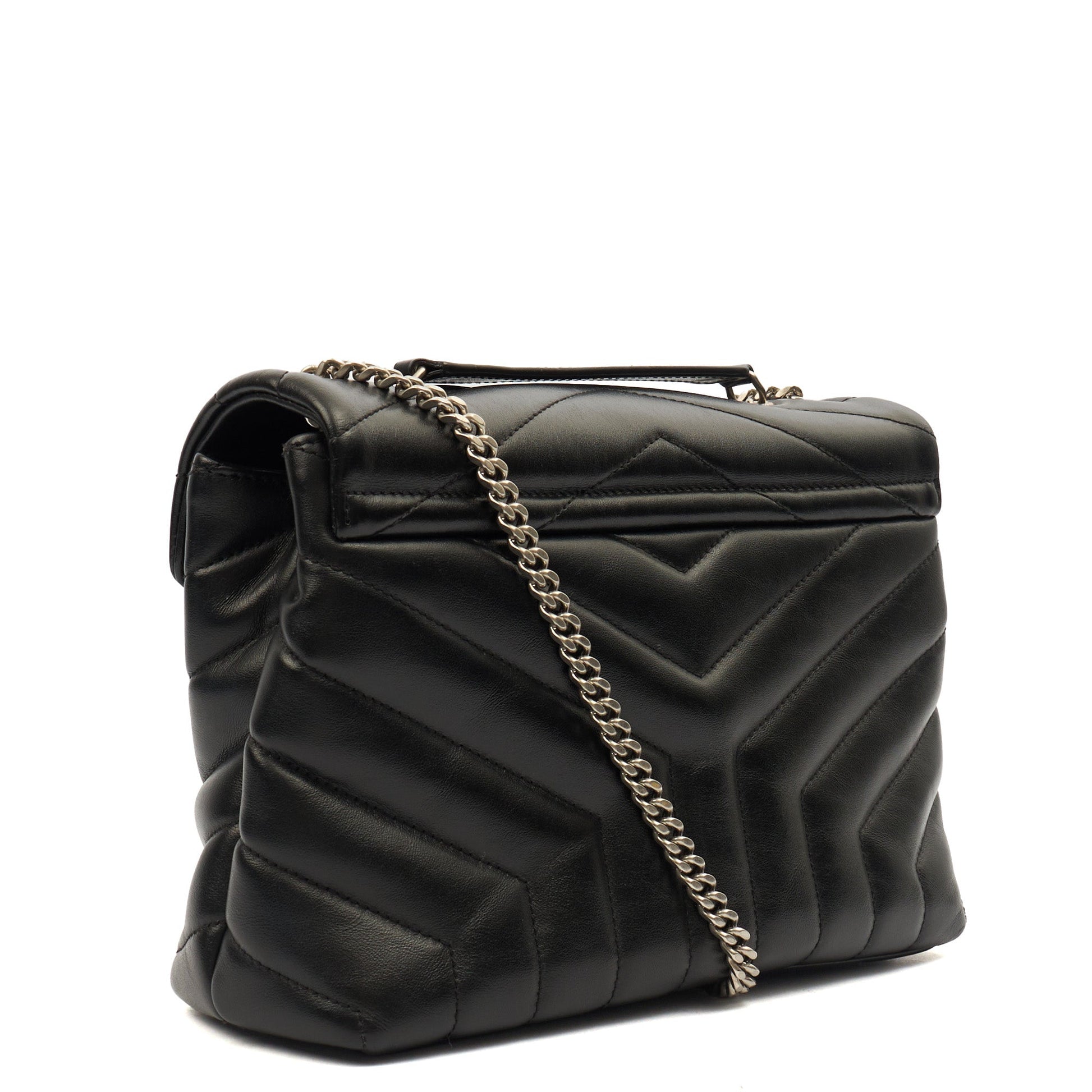 Saint Laurent Shoulder Bag Lou Lou - Small in Black, Leather — Alternate View 9