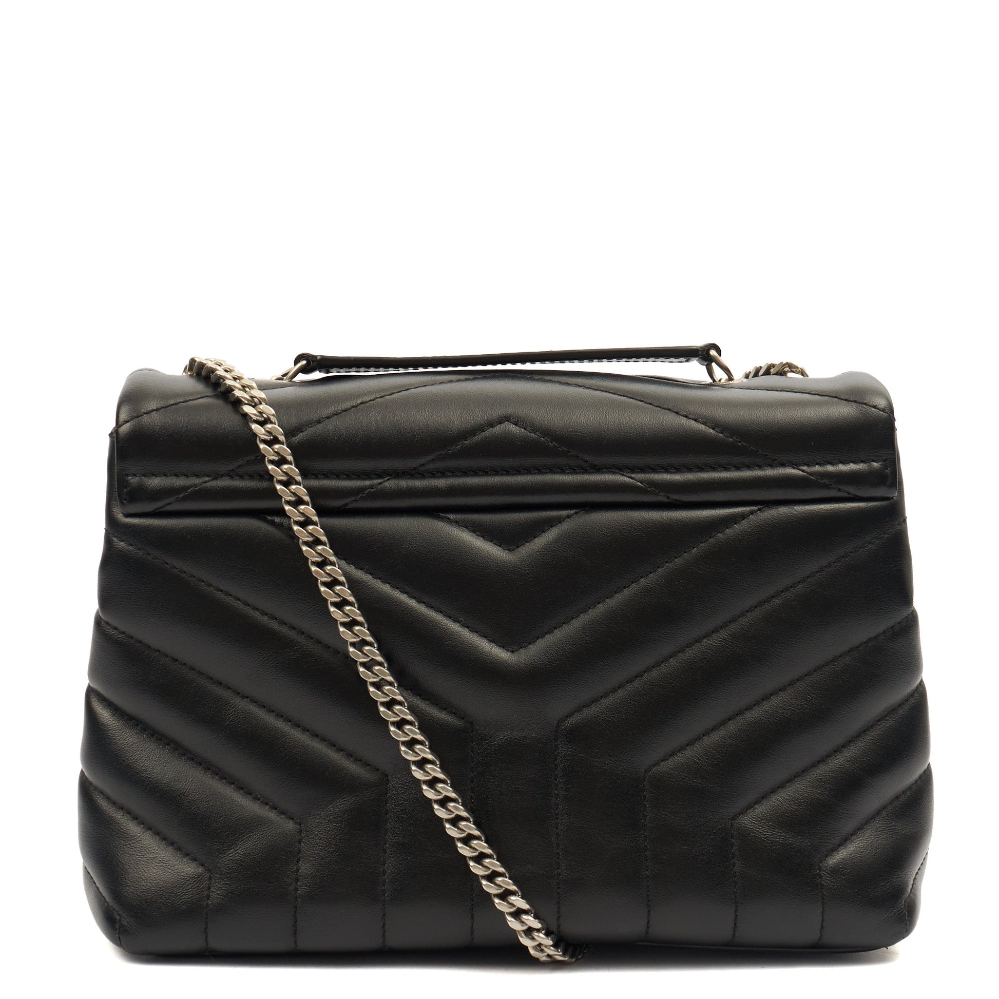 Saint Laurent Shoulder Bag Lou Lou - Small in Black, Leather — Alternate View 10