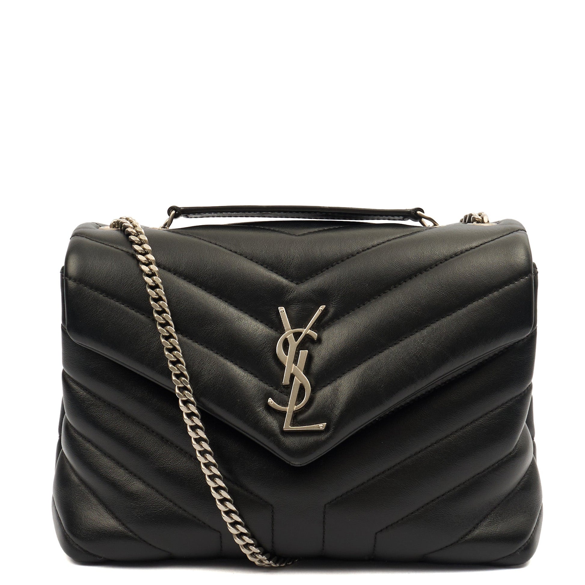 Saint Laurent Shoulder Bag Lou Lou - Small in Black, Leather — Alternate View 7