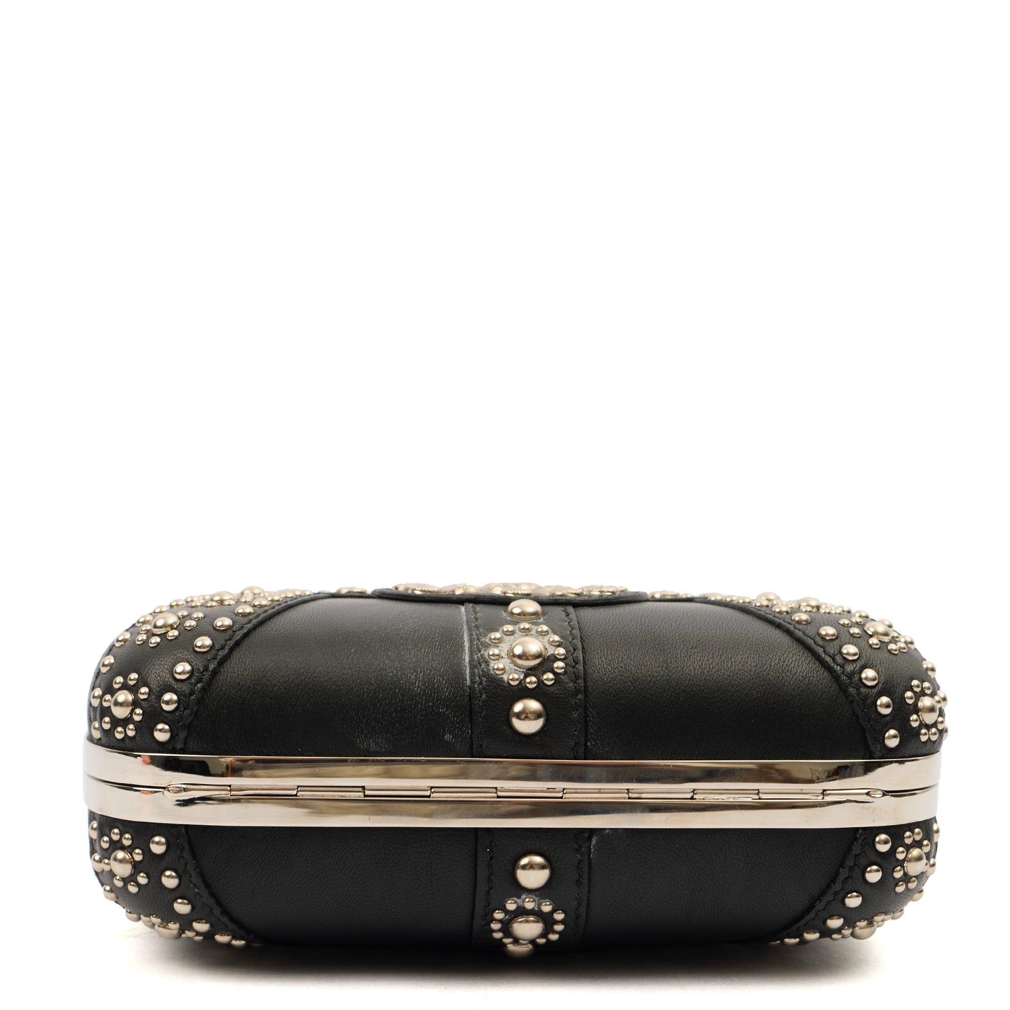Alexander McQueen Clutch Box Clutch Skull in Black, Leather — Alternate View 19