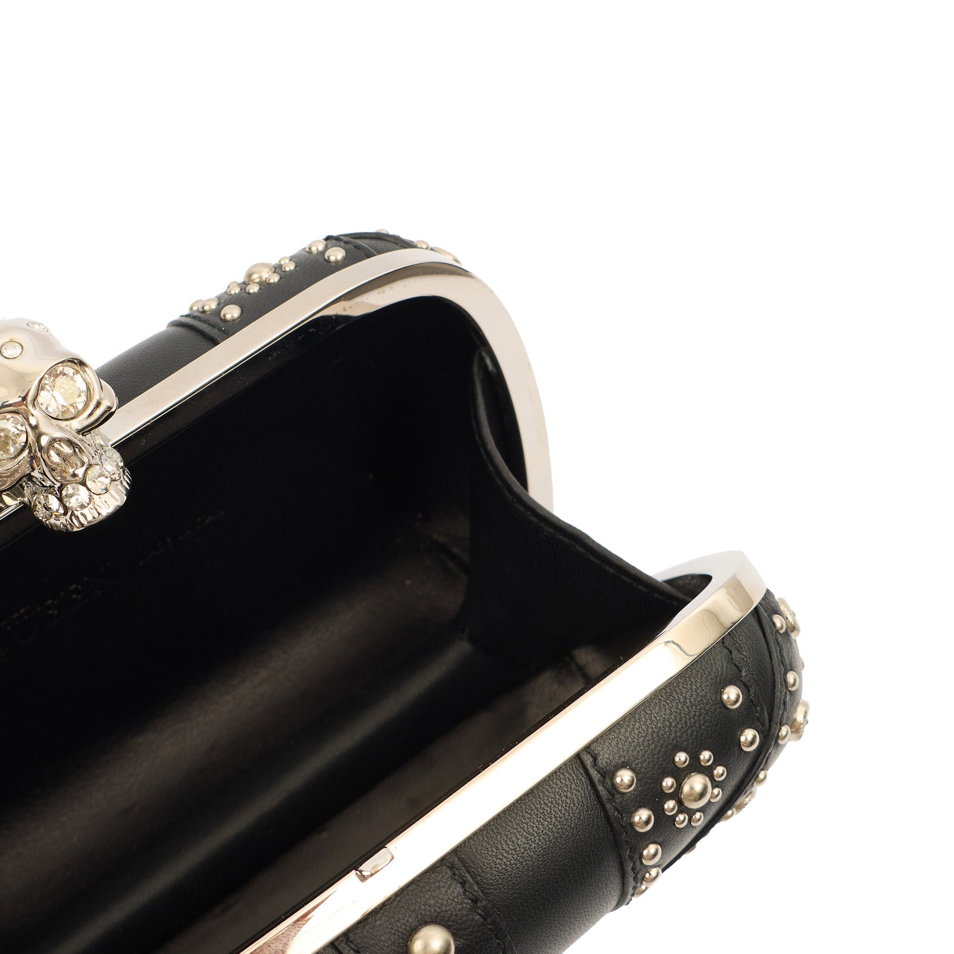 Alexander McQueen Clutch Box Clutch Skull in Black, Leather — Alternate View 15