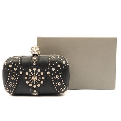 Alexander McQueen Clutch Box Clutch Skull in Black, Leather — Alternate View 21