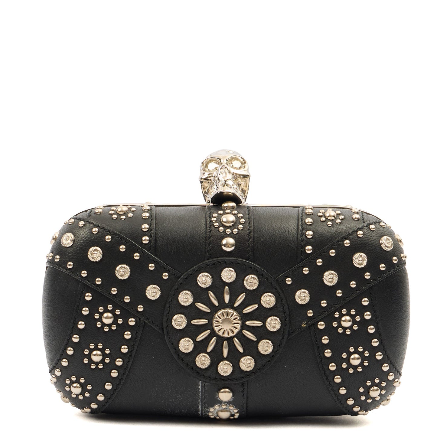 Alexander McQueen Clutch Box Clutch Skull in Black, Leather — Alternate View 11