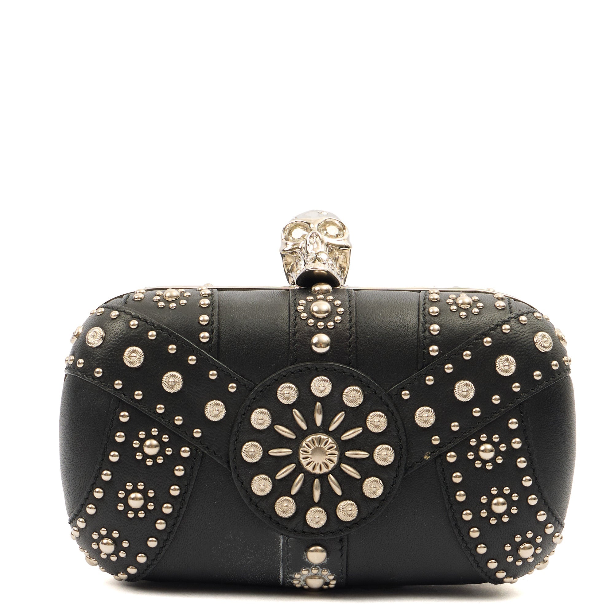 Alexander McQueen Clutch Box Clutch Skull in Black, Leather — Alternate View 11