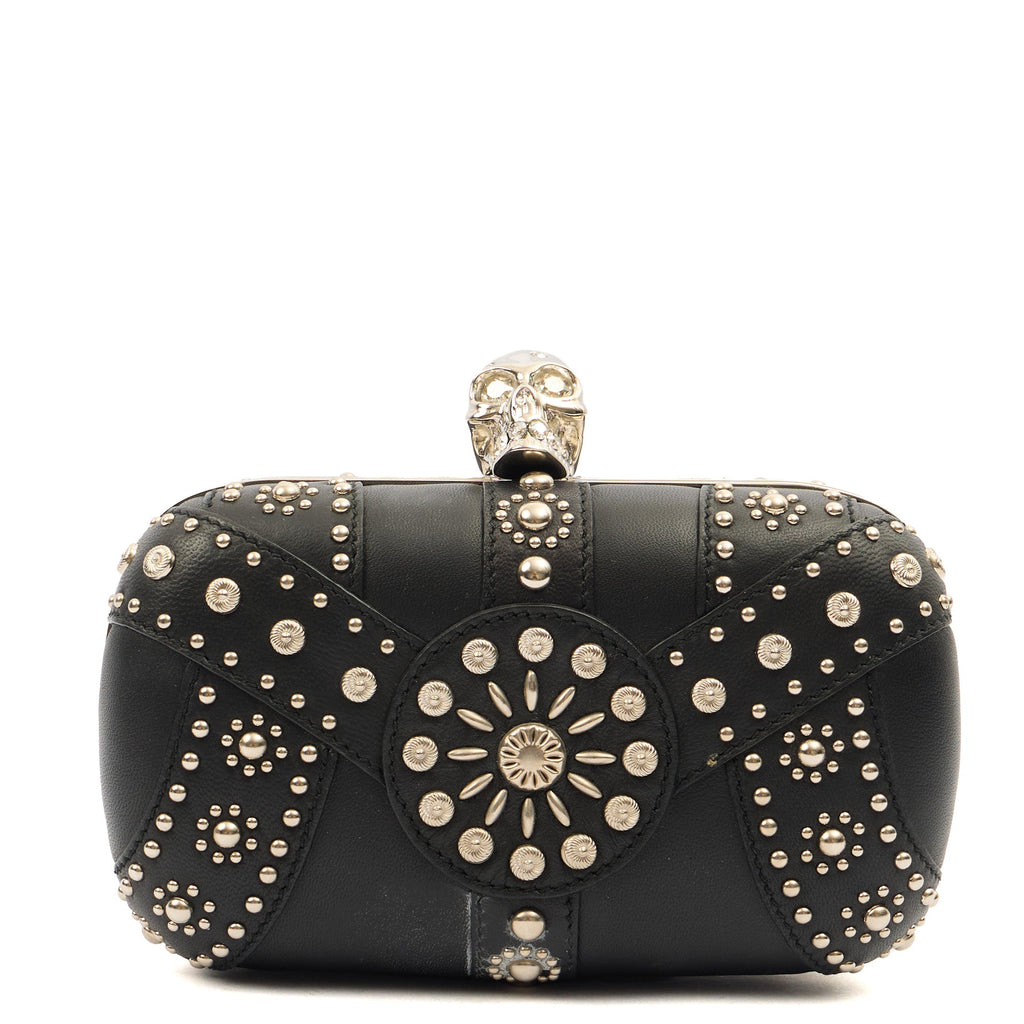 Alexander McQueen Clutch Box Clutch Skull in Black, Leather — Alternate View 18