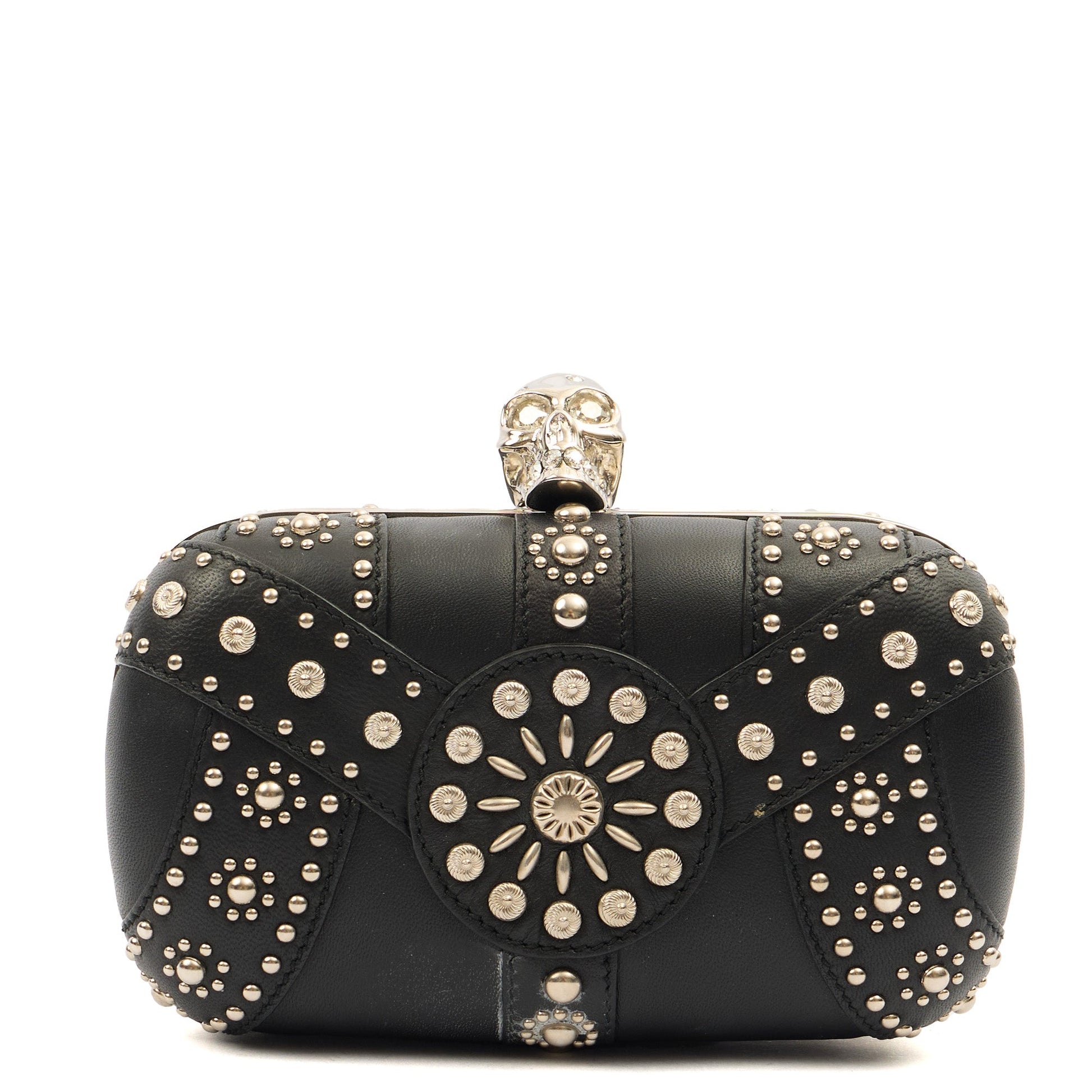Alexander McQueen Clutch Box Clutch Skull in Black, Leather — Alternate View 18