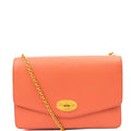 Mulberry Cross Body Darley in Coral Orange, Calfskin Leather — Front View