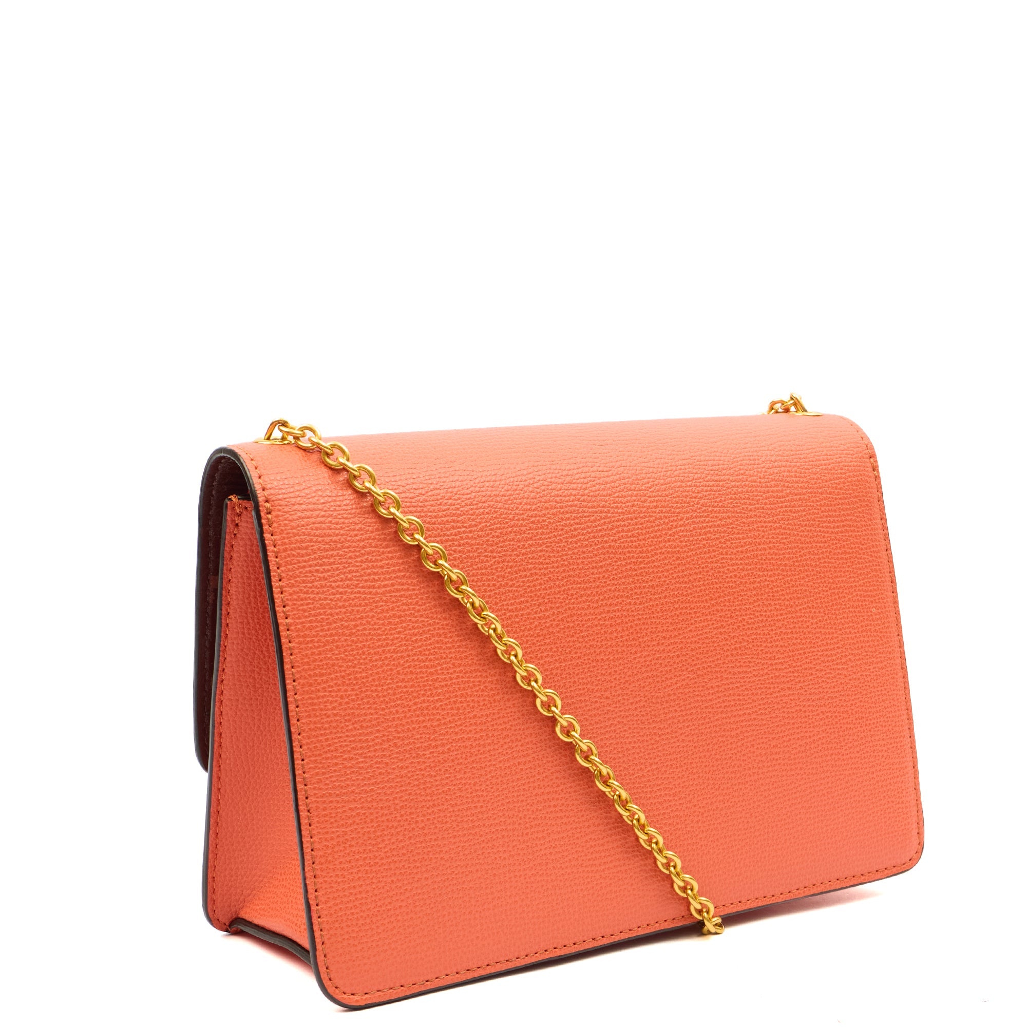 Mulberry Cross Body Darley in Coral Orange, Calfskin Leather — Side View