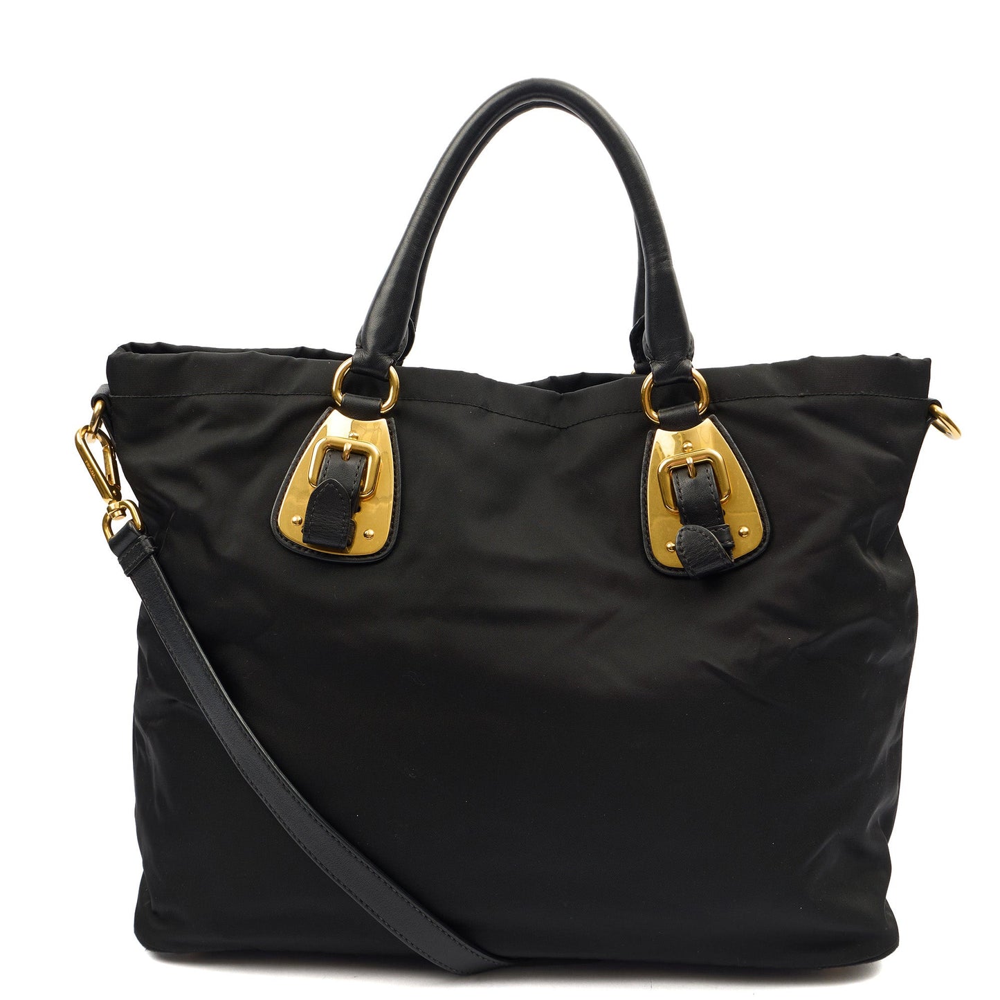 Prada Tote Tote in Black, Nylon — Back View