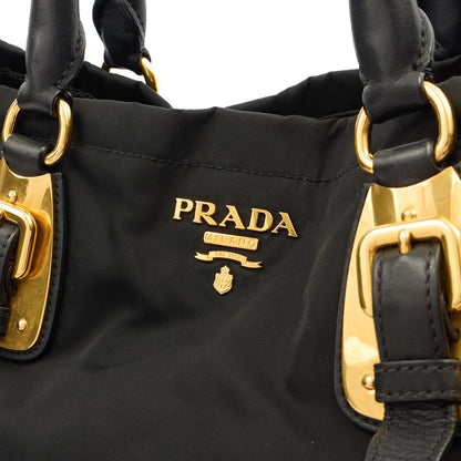 Prada Tote Tote in Black, Nylon — Lifestyle View