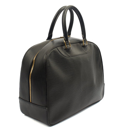 Louis Vuitton Top Handle Sorbonne in Black, Epi Leather — Side View