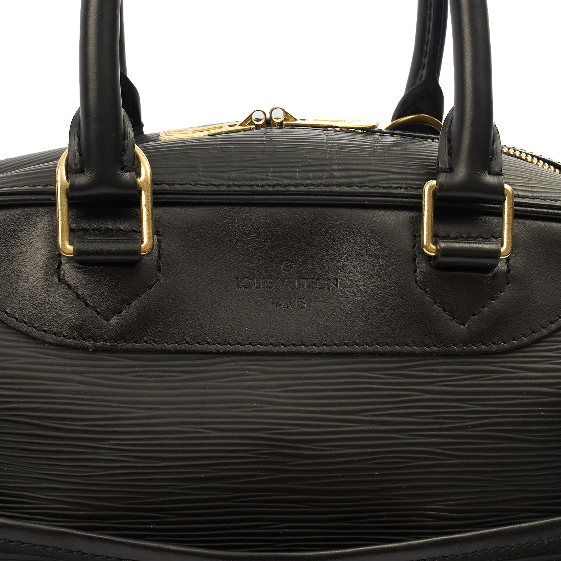 Louis Vuitton Top Handle Sorbonne in Black, Epi Leather — Lifestyle View