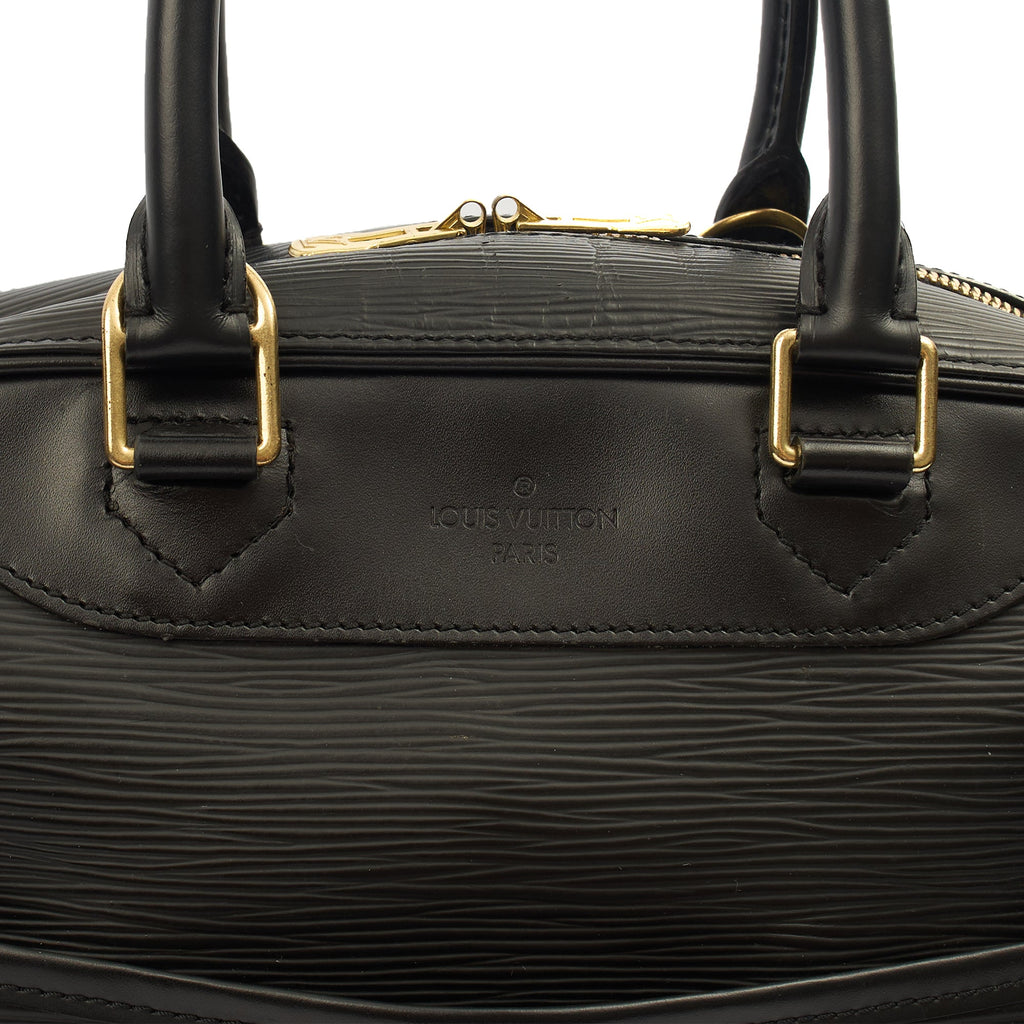 Louis Vuitton Top Handle Sorbonne in Black, Epi Leather — Alternate View 12