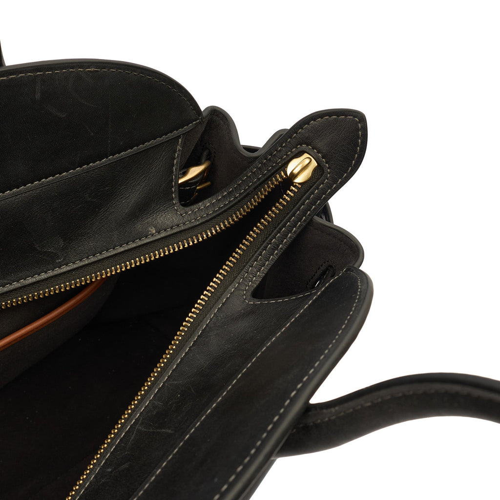 Coach Tote Soft Empire Carryall Bag 48 in Black, Leather — Alternate View 8