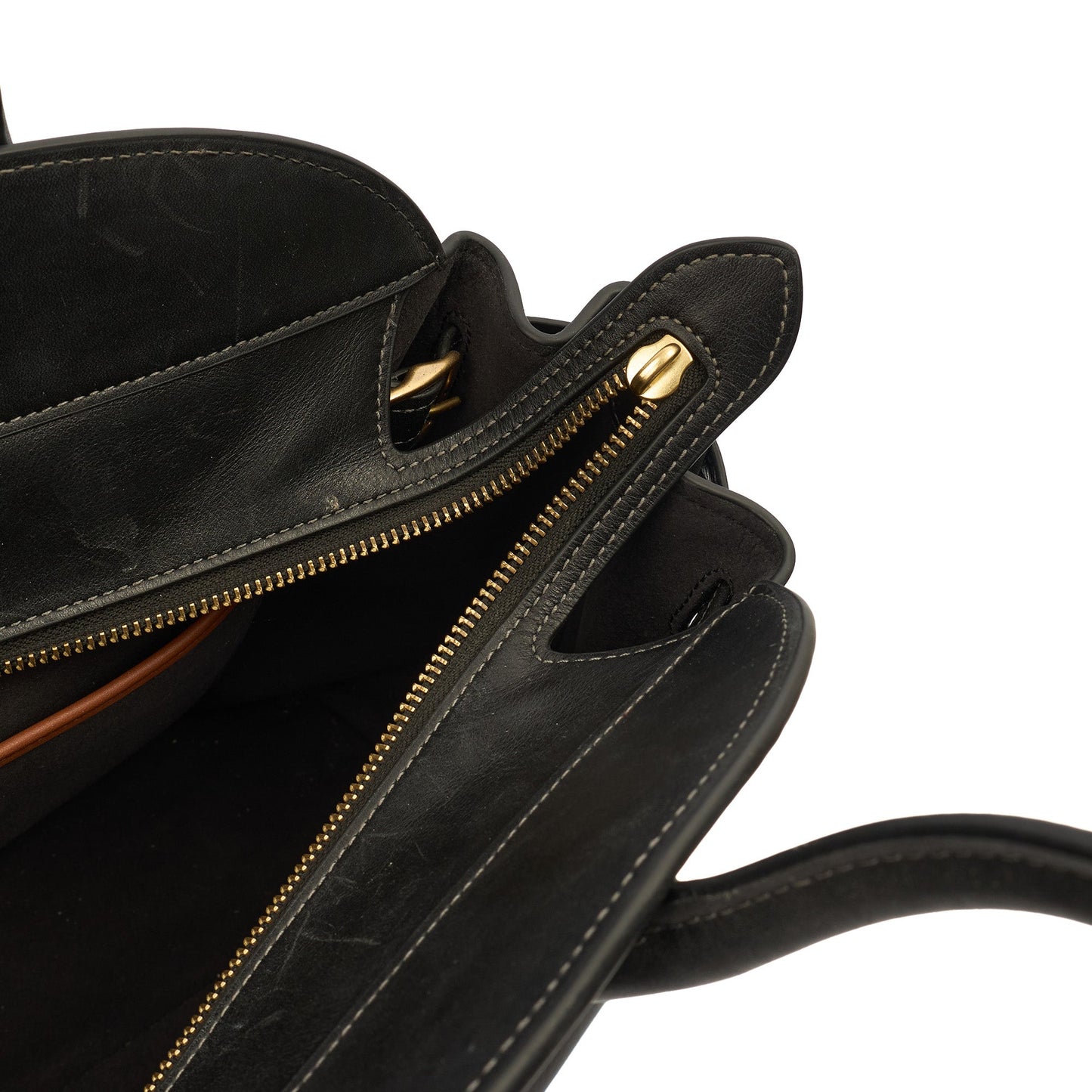 Coach Tote Soft Empire Carryall Bag 48 in Black, Leather — Alternate View 8