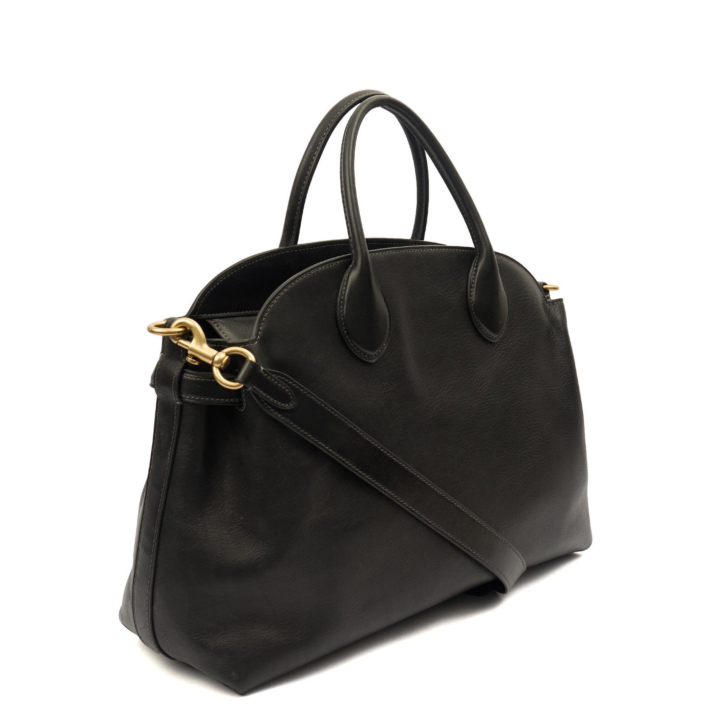 Coach Tote Soft Empire Carryall Bag 48 in Black, Leather — Back View