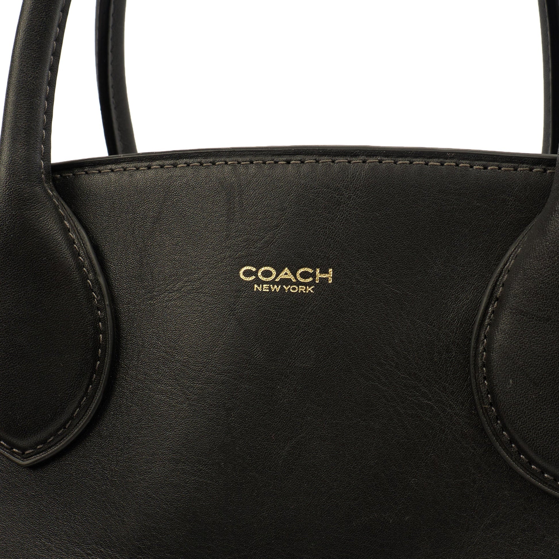 Coach Tote Soft Empire Carryall Bag 48 in Black, Leather — Side View