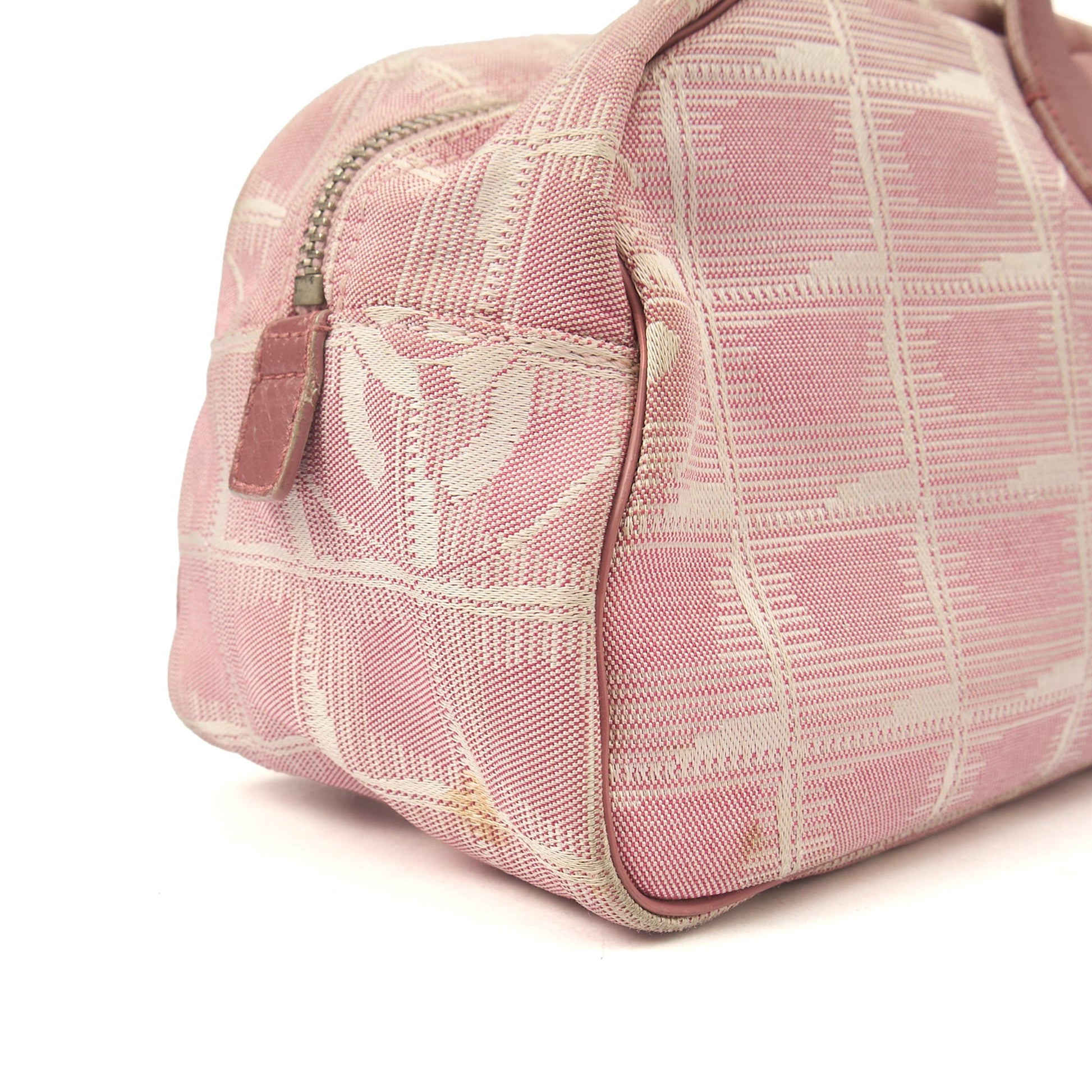 Chanel Tote Ligne Cambon Bowler in Pink, Canvas — Alternate View 9