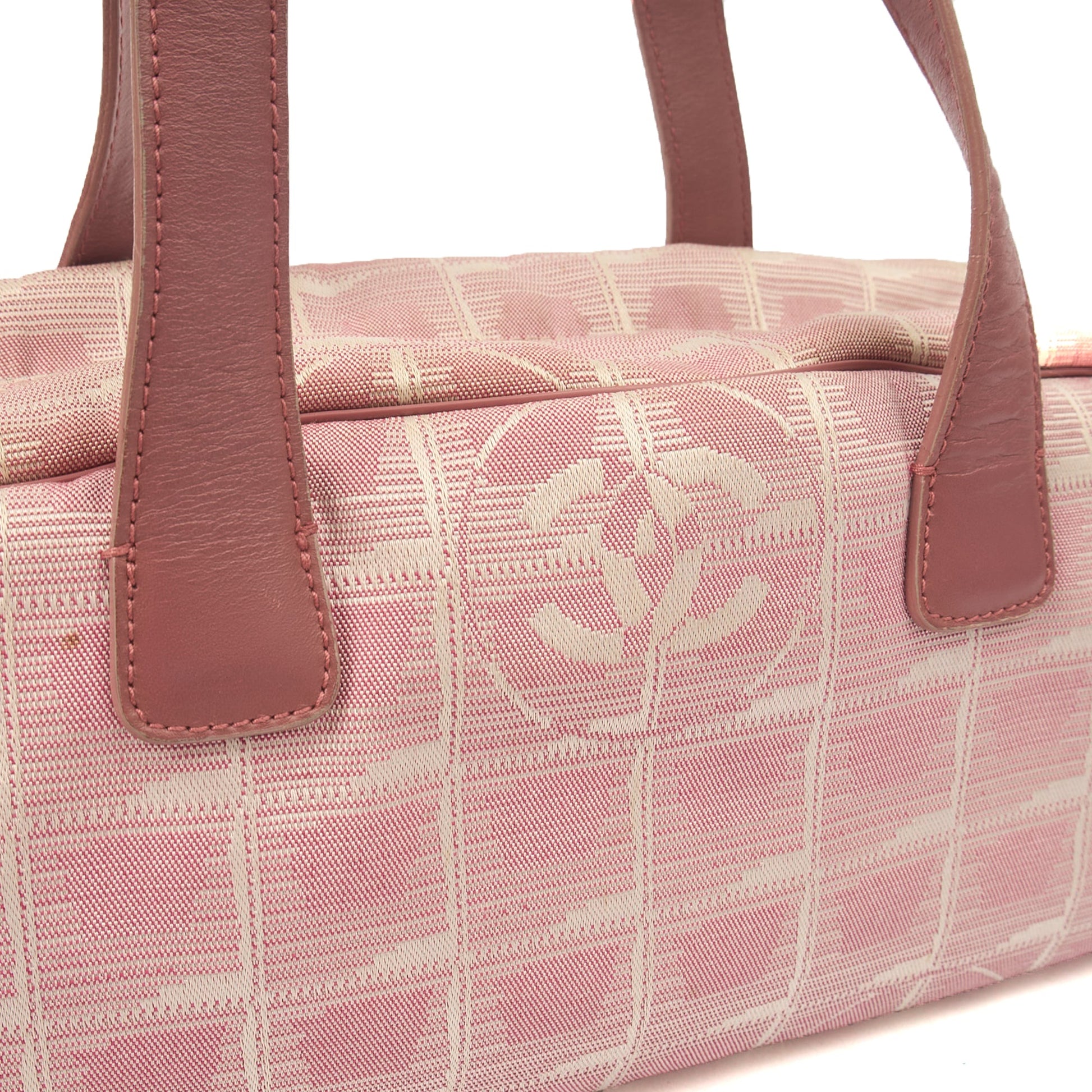 Chanel Tote Ligne Cambon Bowler in Pink, Canvas — Alternate View 8