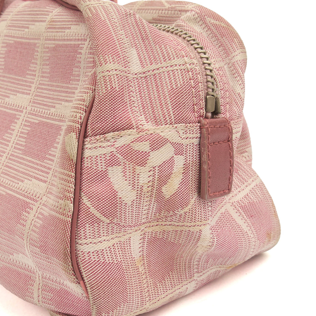 Chanel Tote Ligne Cambon Bowler in Pink, Canvas — Alternate View 11