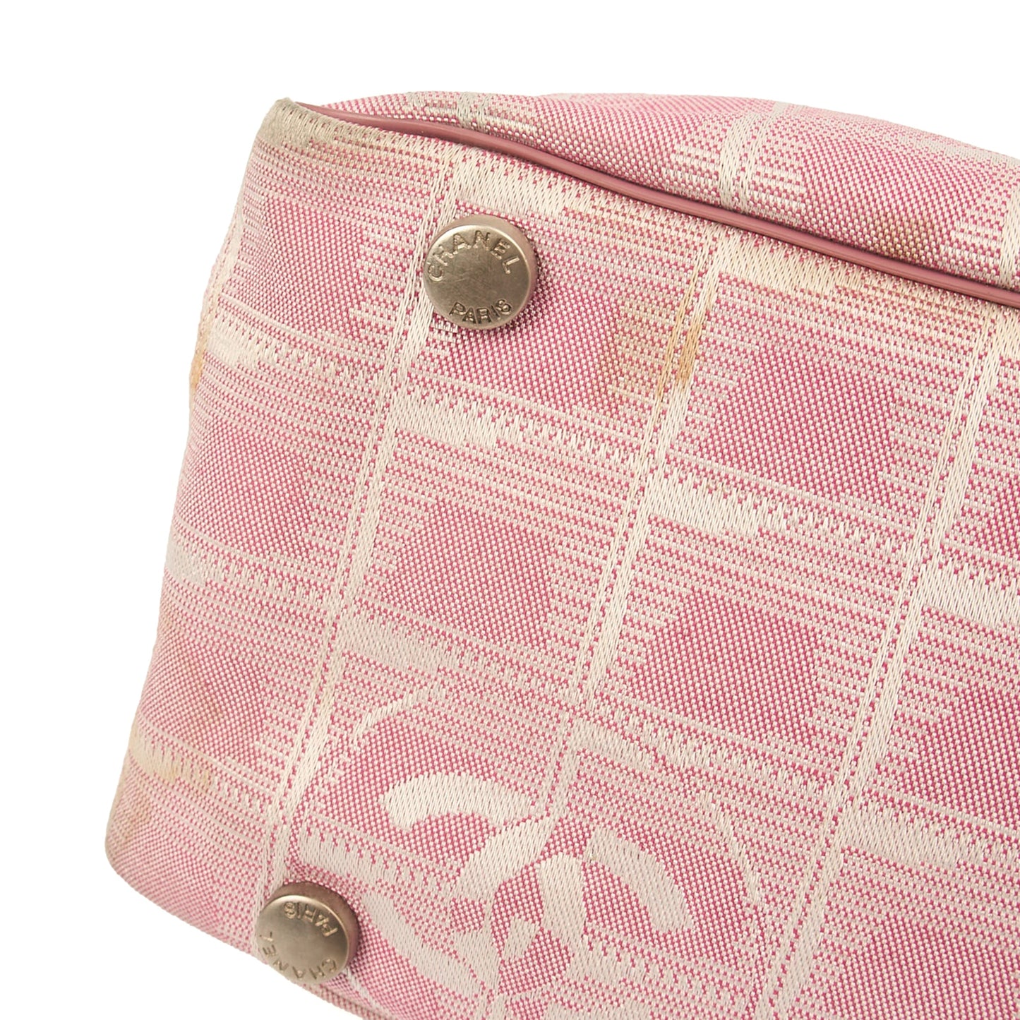 Chanel Tote Ligne Cambon Bowler in Pink, Canvas — Alternate View 12