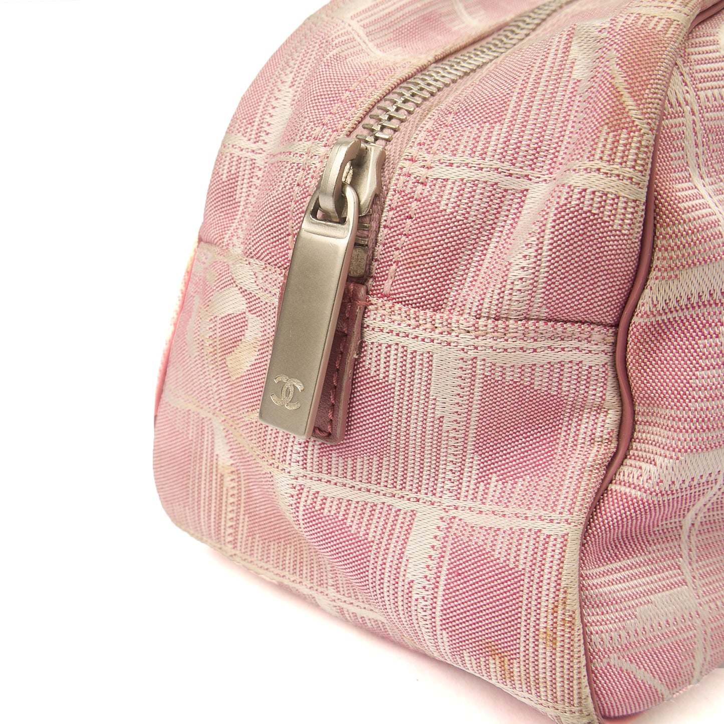 Chanel Tote Ligne Cambon Bowler in Pink, Canvas — Alternate View 7