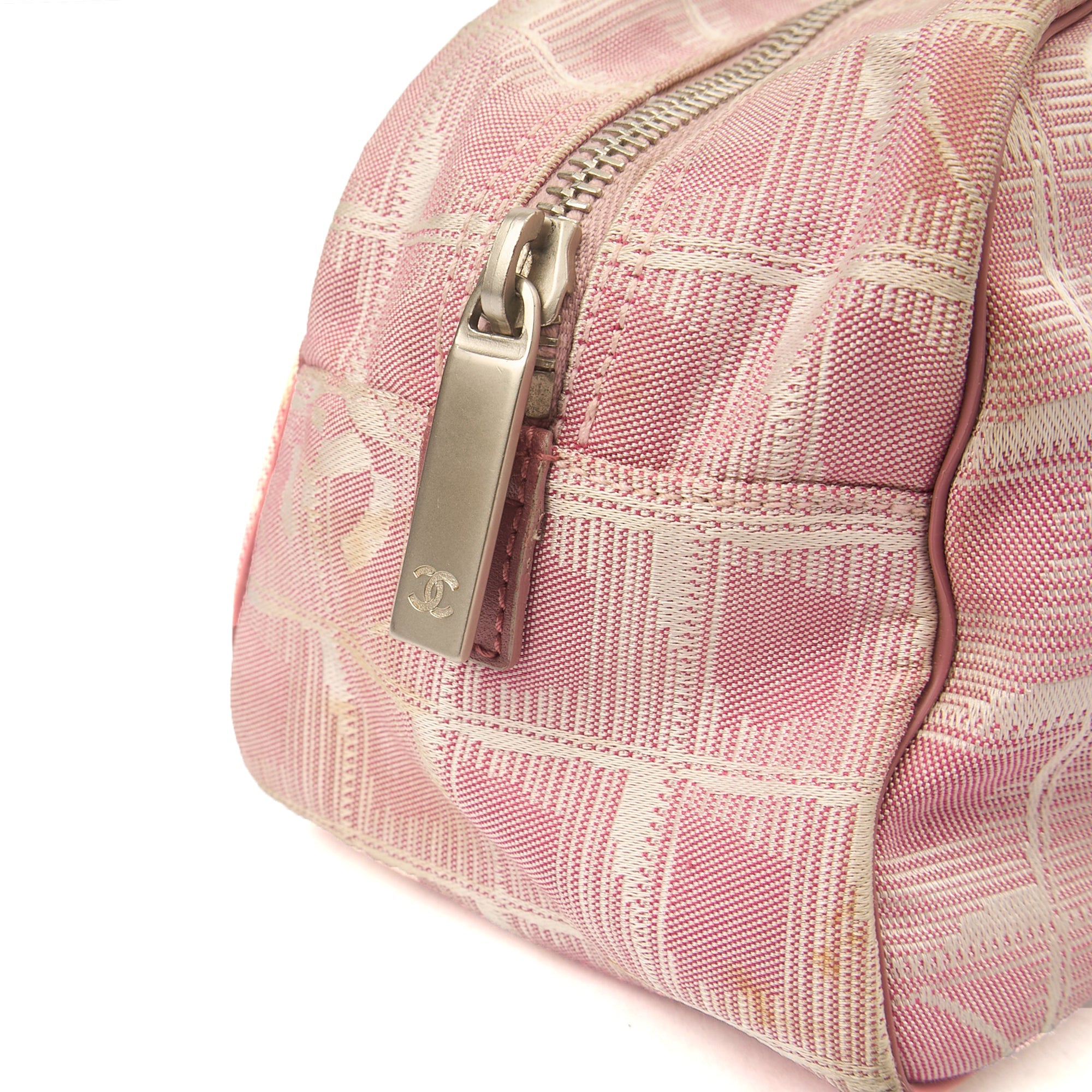 Chanel Tote Ligne Cambon Bowler in Pink, Canvas — Alternate View 7