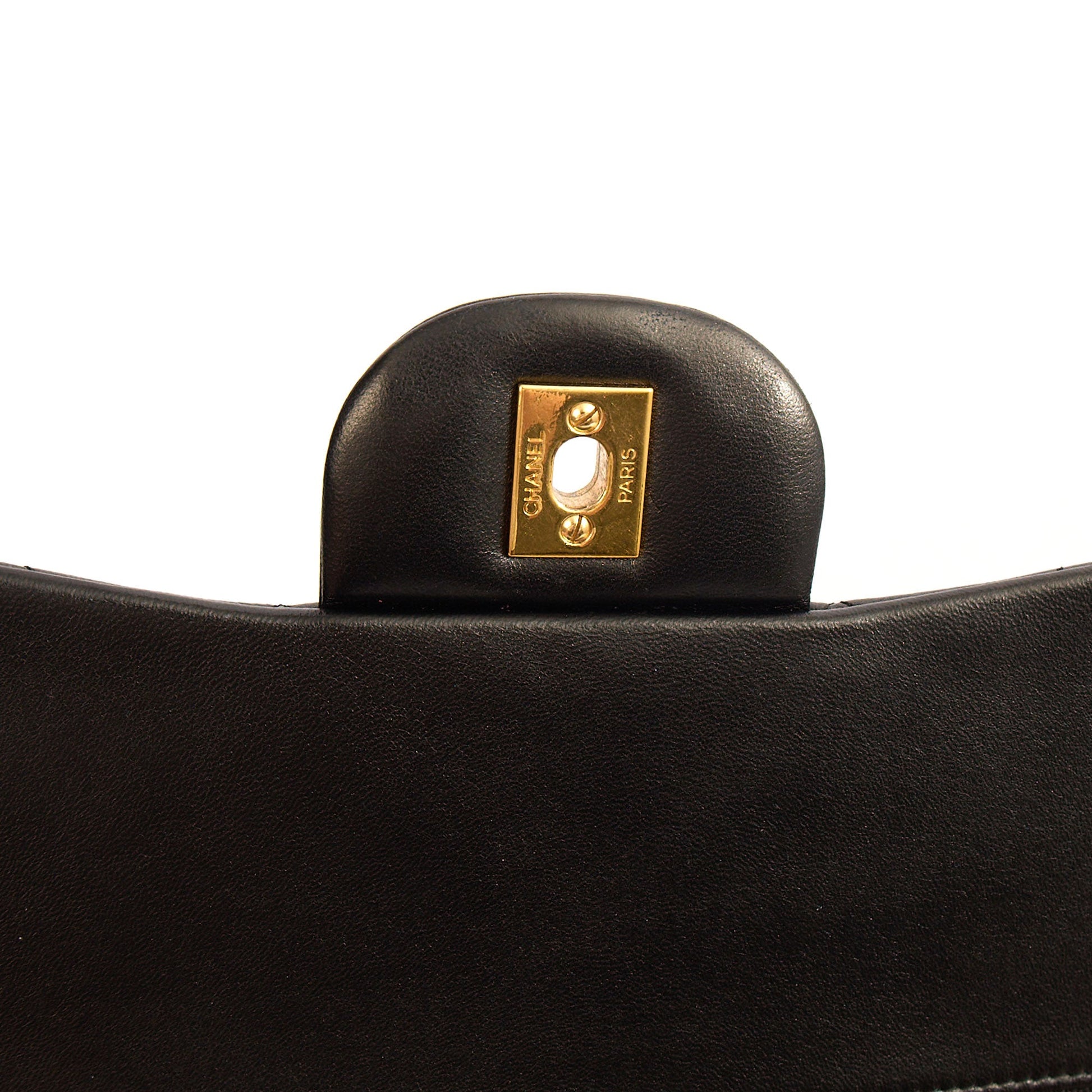 Chanel Shoulder Bag Classic Double Flap - Large in Black, Lambskin Leather — Alternate View 8