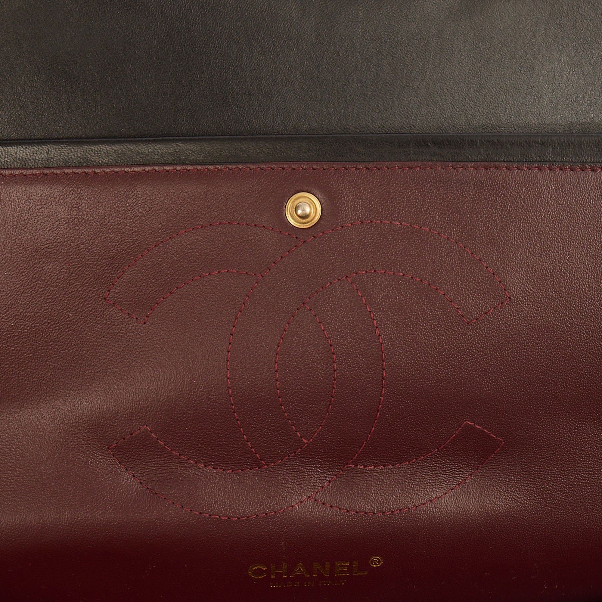 Chanel Shoulder Bag Classic Double Flap - Large in Black, Lambskin Leather — Alternate View 10