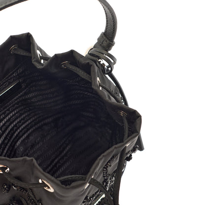 Prada Bucket Bag Bucket Bag in Black, Nylon — Alternate View 7