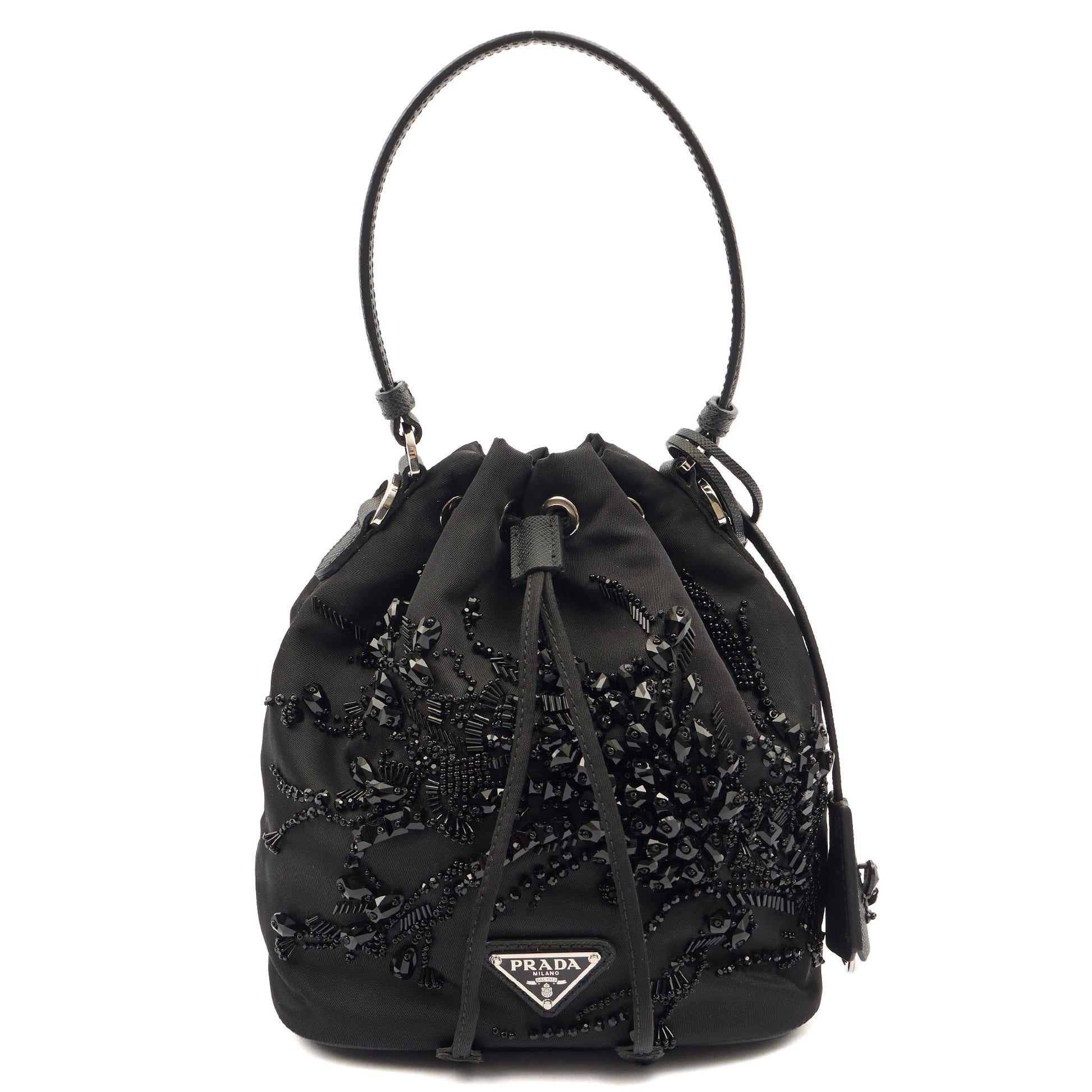 Prada Bucket Bag Bucket Bag in Black, Nylon — Alternate View 8