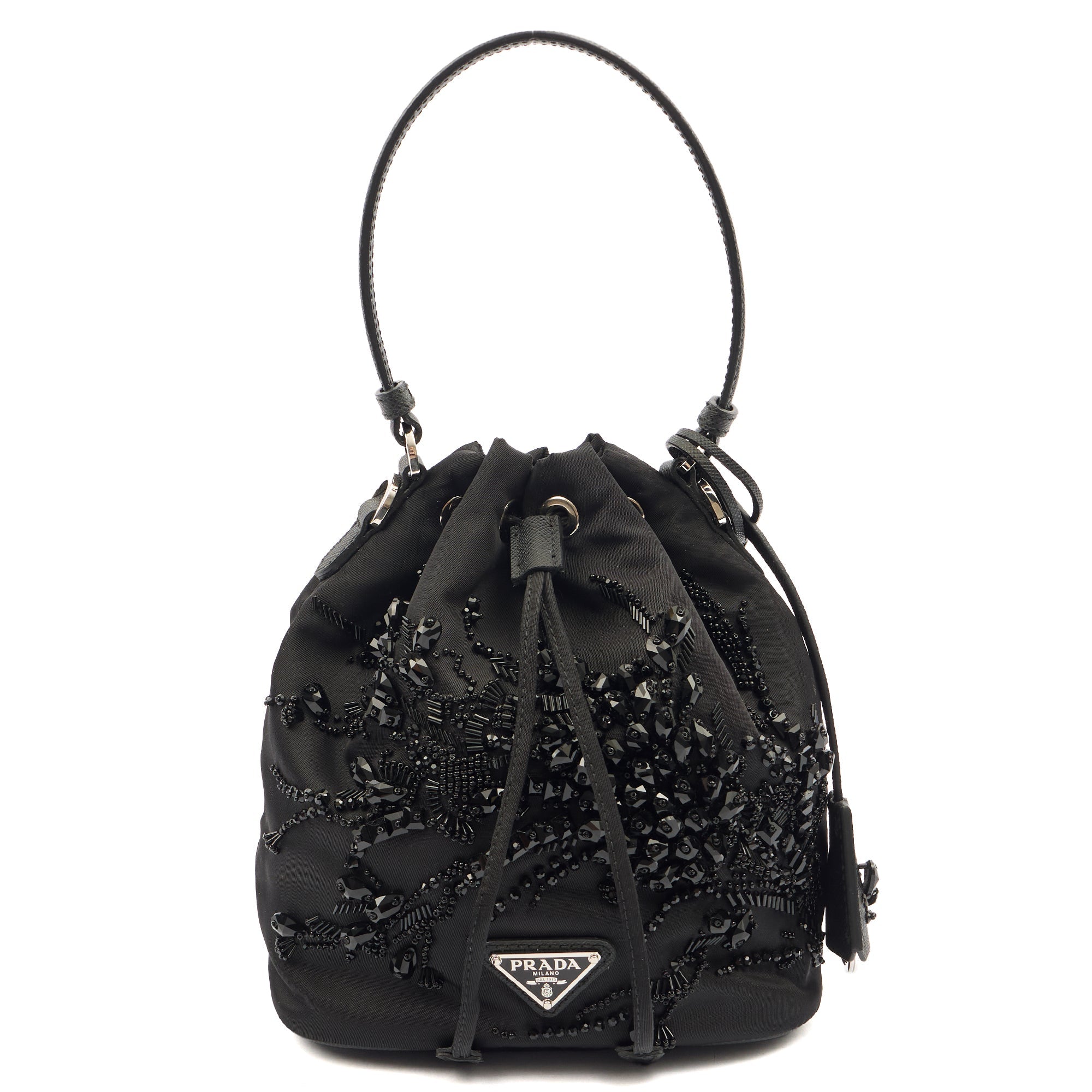 Prada Bucket Bag Bucket Bag in Black, Nylon — Alternate View 8