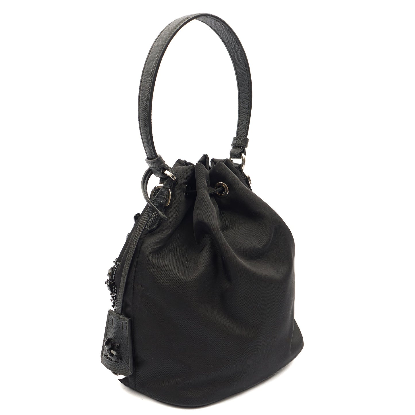 Prada Bucket Bag Bucket Bag in Black, Nylon — Alternate View 9