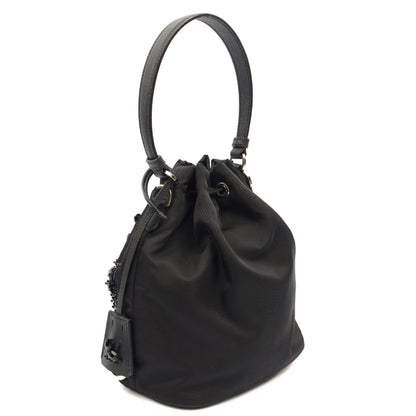 Prada Bucket Bag Bucket Bag in Black, Nylon — Alternate View 9