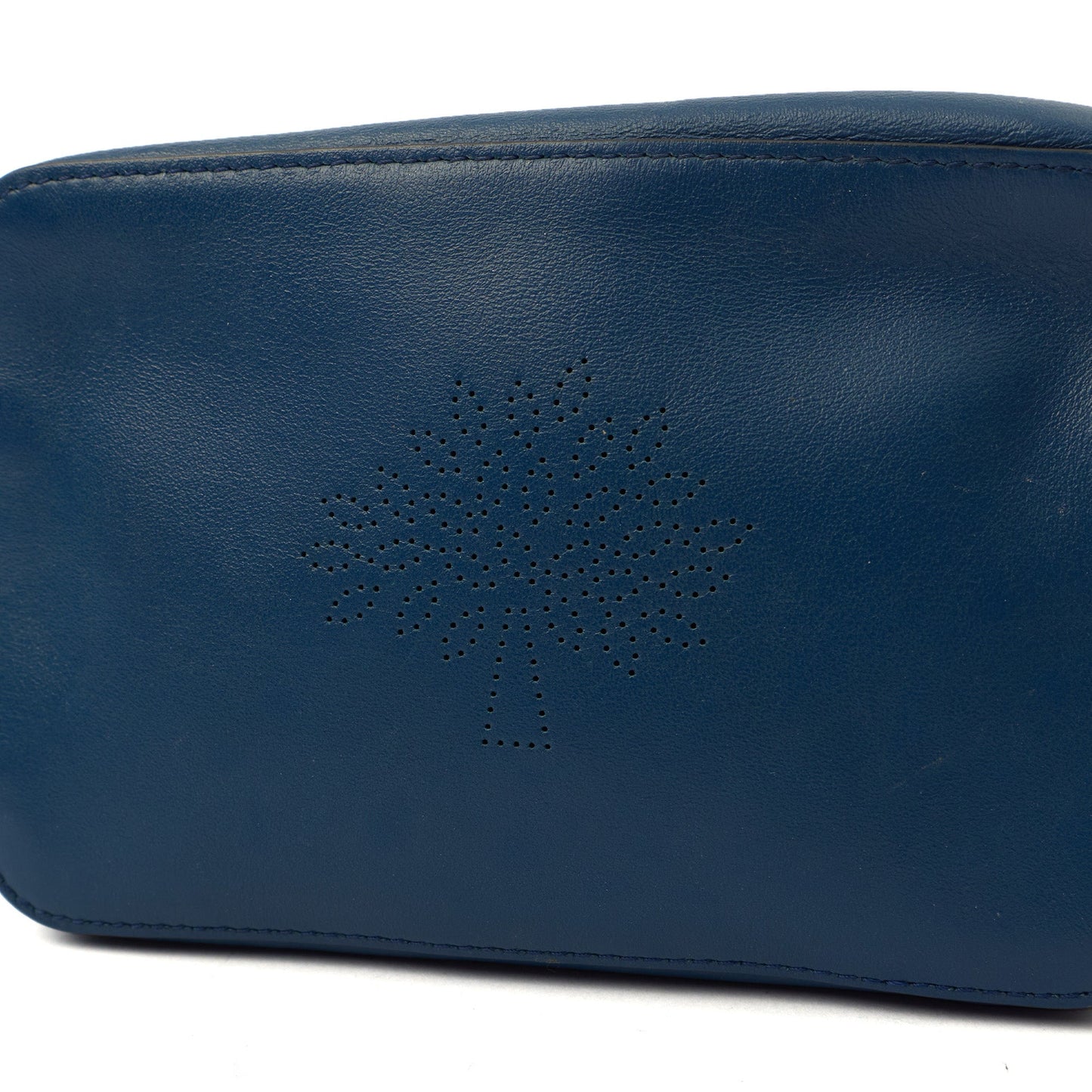 Mulberry Cross Body Blossom Pochette with strap  in Blue, Calfskin Leather — Alternate View 12