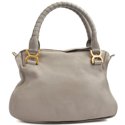 Chloe Tote Marcie - Medium in Grey, Calfskin Leather — Alternate View 10