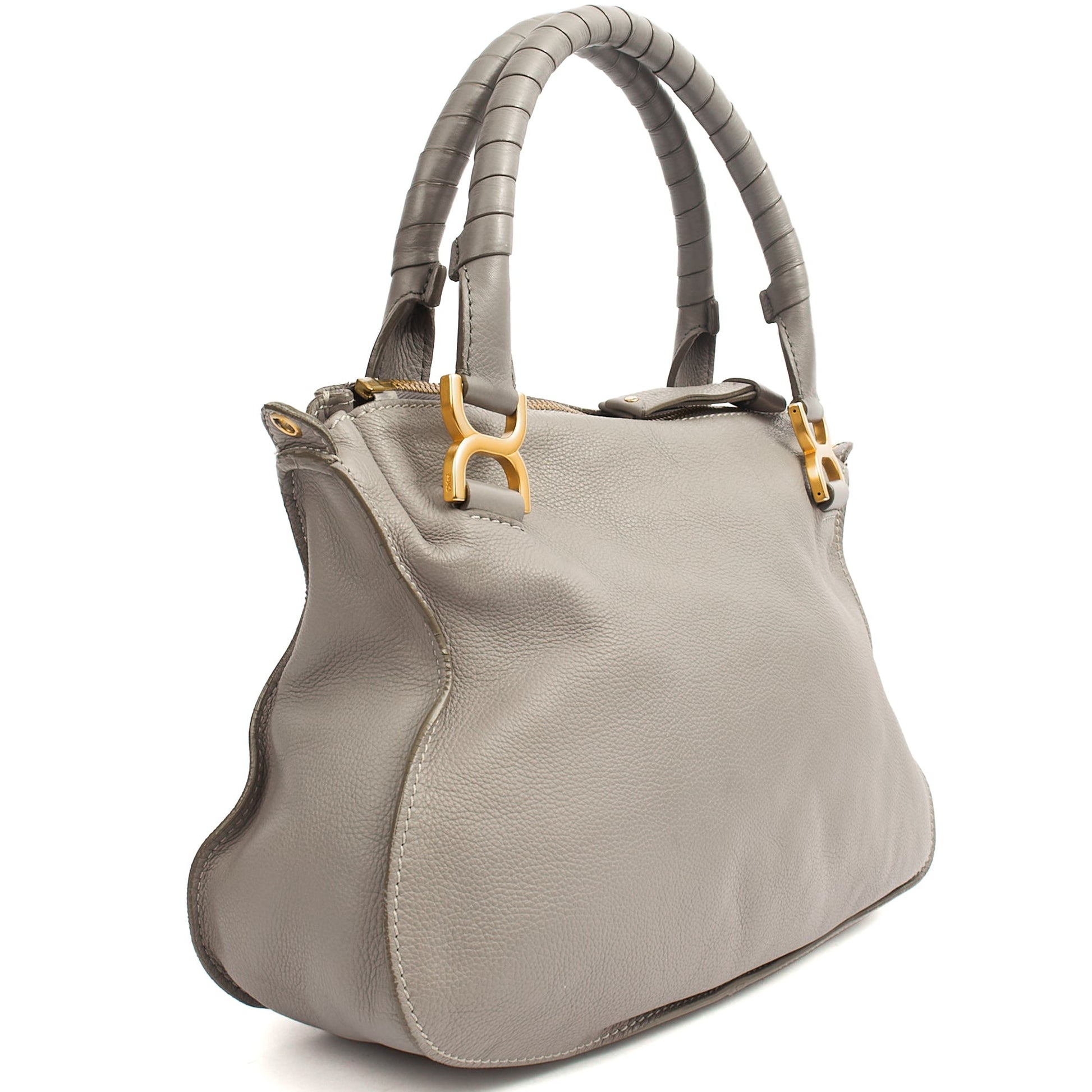 Chloe Tote Marcie - Medium in Grey, Calfskin Leather — Alternate View 16