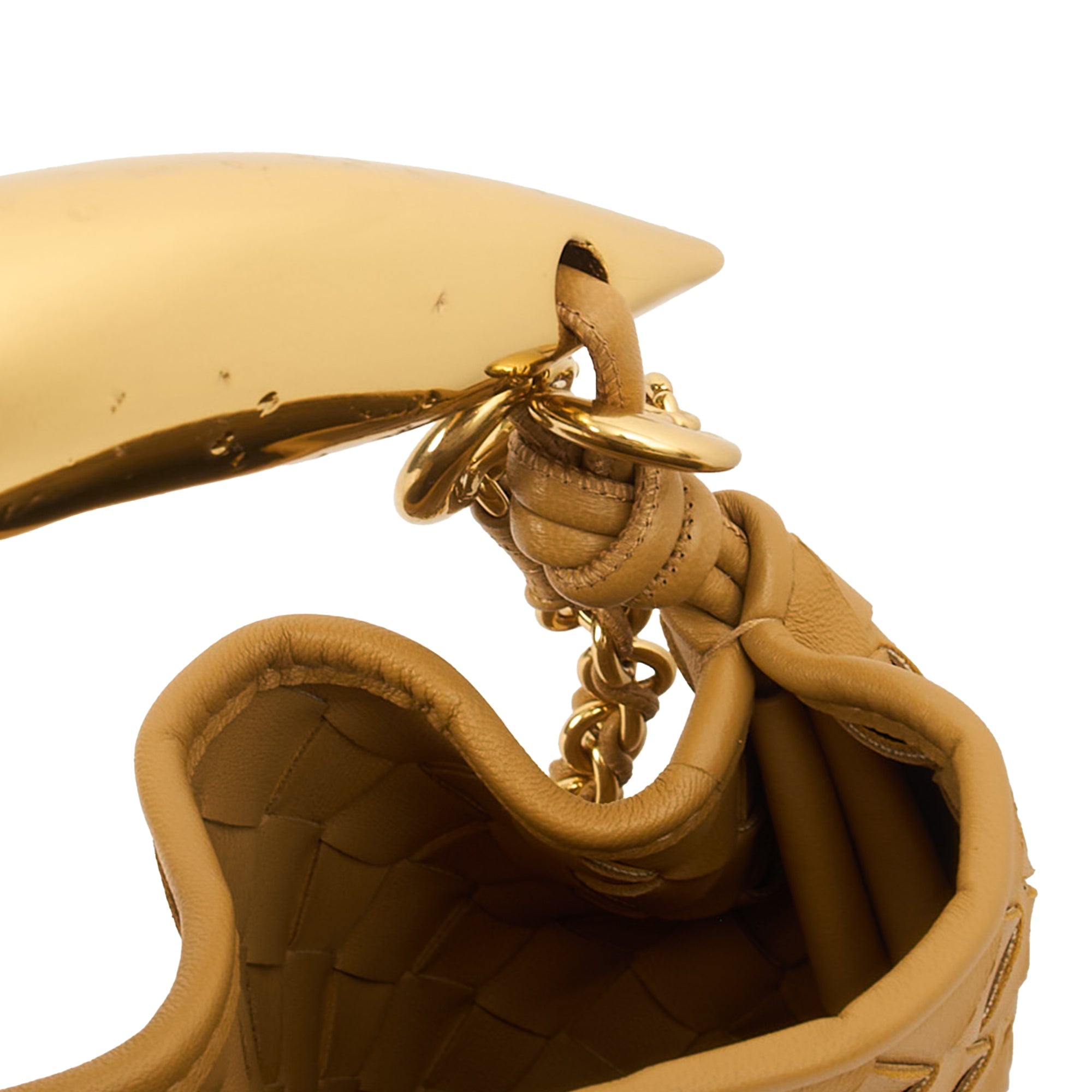 Bottega Veneta Top Handle Sardine - Small in Brown, Intrecciato Nappa — Lifestyle View