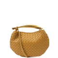 Bottega Veneta Top Handle Sardine - Small in Brown, Intrecciato Nappa — Front View