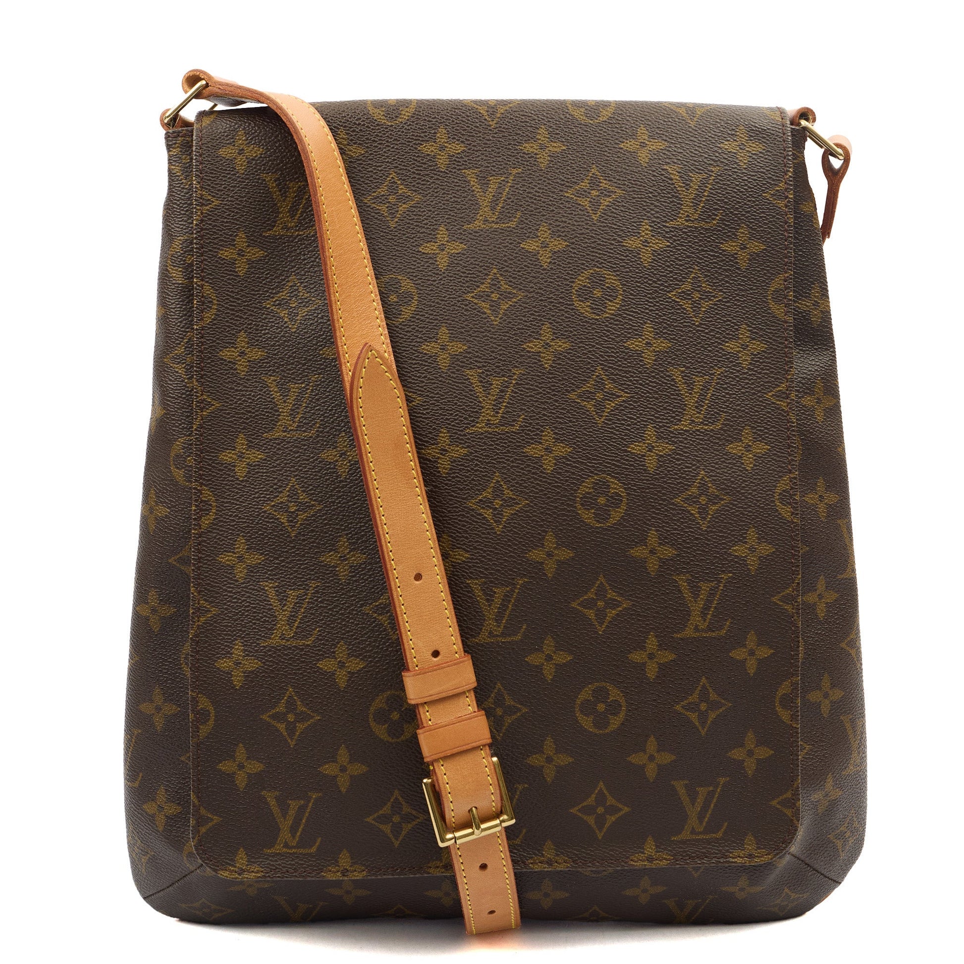 Louis Vuitton Cross Body Musette Salsa GM in Monogram, Canvas — Front View