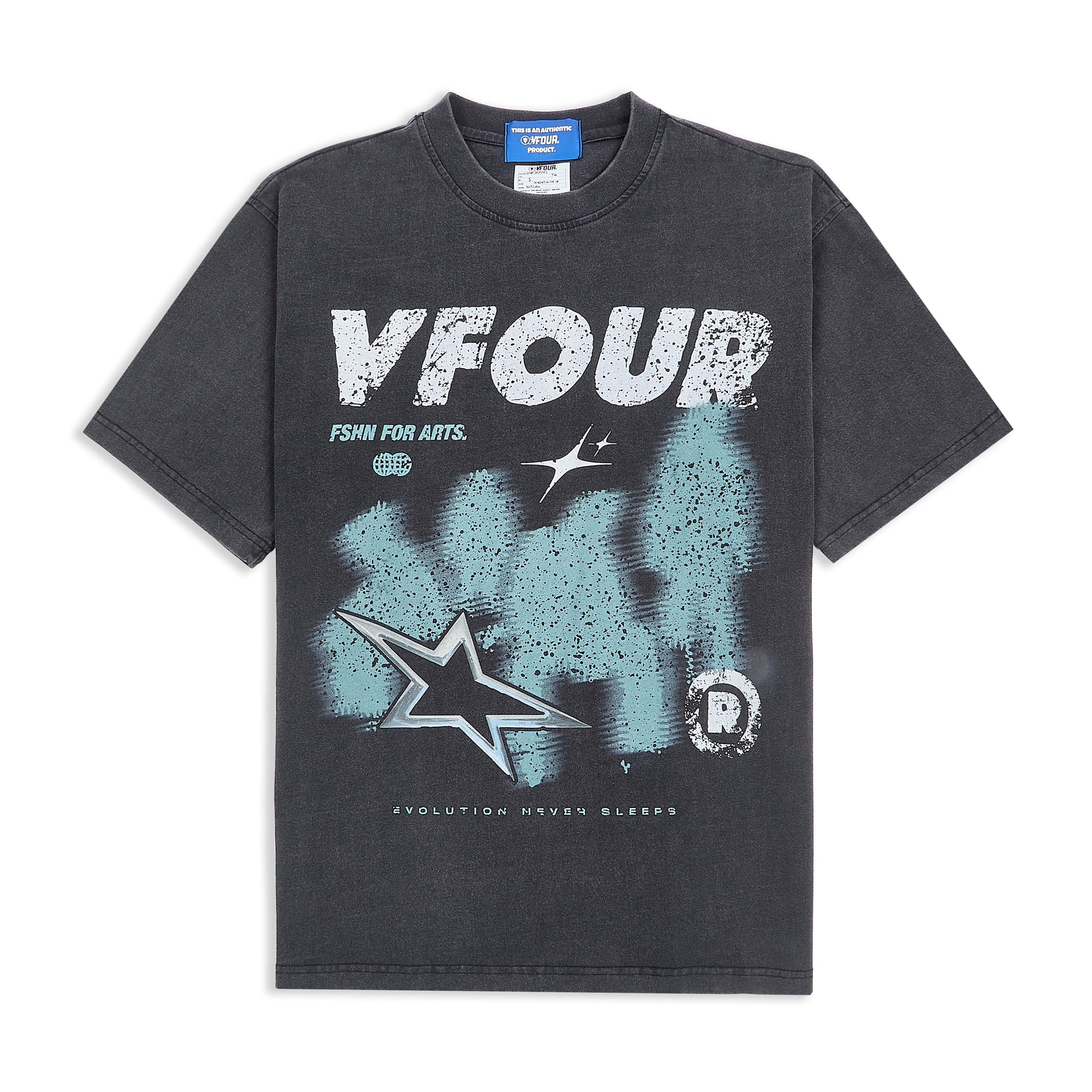 Vfour Ldn Static Star T-shirt — S — Front View