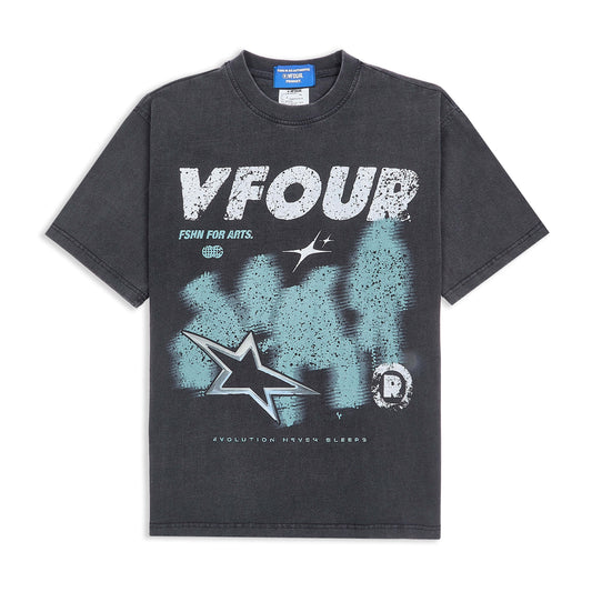 Vfour Ldn Static Star T-shirt — S — Front View