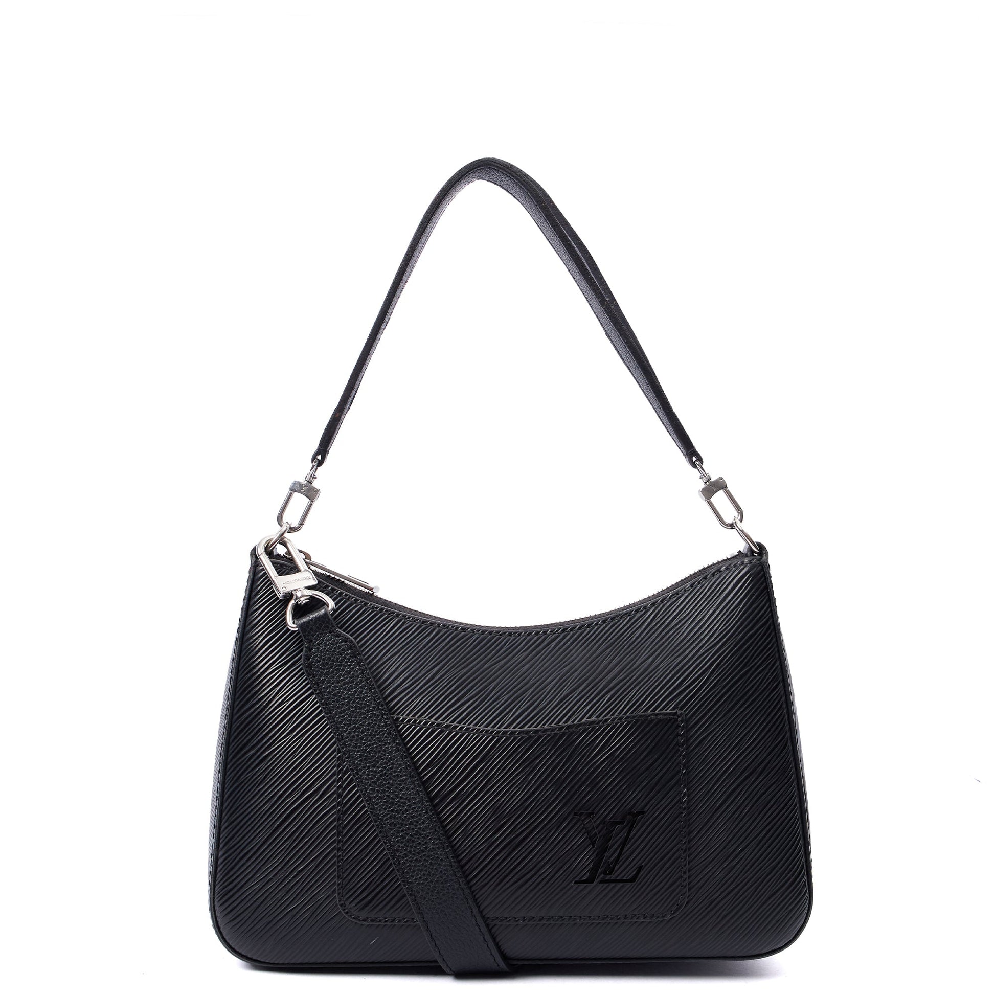 Louis Vuitton Cross Body Marelle Bag in Black, Epi Leather — Alternate View 8