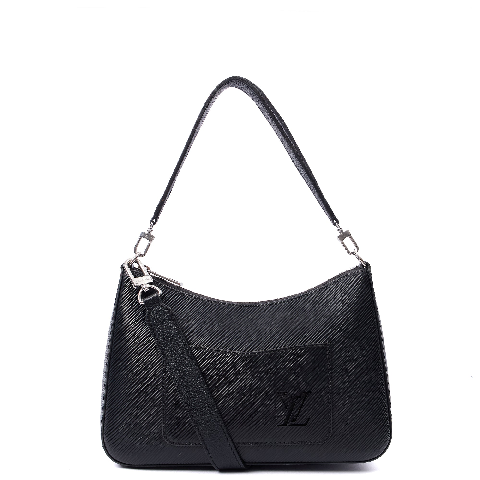 Louis Vuitton Cross Body Marelle Bag in Black, Epi Leather — Alternate View 8