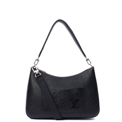 Louis Vuitton Cross Body Marelle Bag in Black, Epi Leather — Alternate View 8