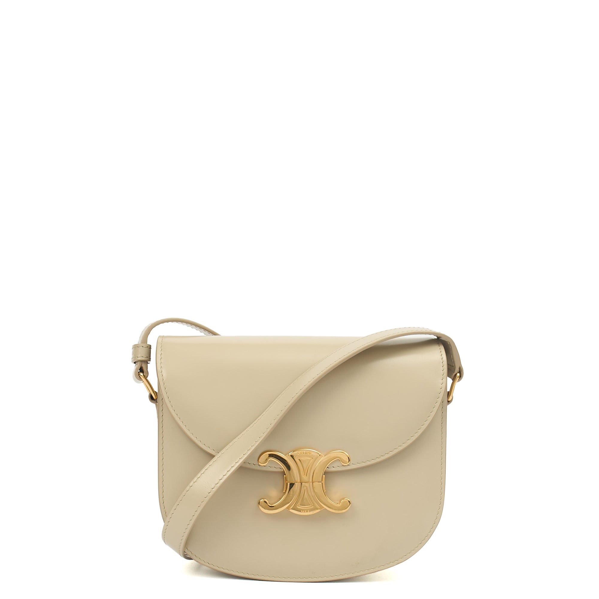 Celine Cross Body Triomphe - Teen in Mineral, Patent Leather — Alternate View 13