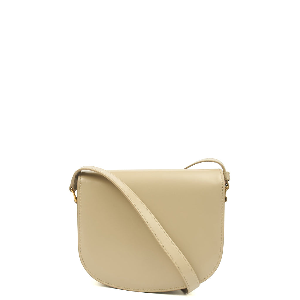 Celine Cross Body Triomphe - Teen in Mineral, Patent Leather — Back View